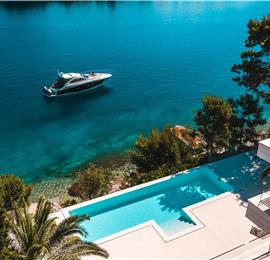 Luxury 6 Bedroom Brac Island Beach Front Villa With Heated Infinity Pool and lift near Sumartin sleeps 12